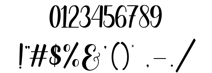 Winstonia Font OTHER CHARS