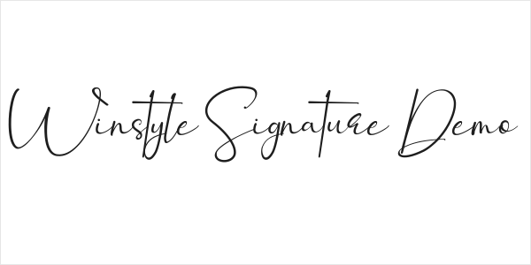 Winstyle Signature Demo Logo