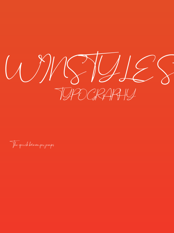 Winstyle Signature Demo Poster