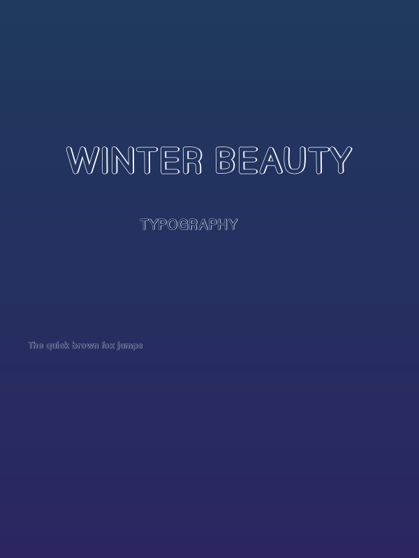 Winter Beauty Poster