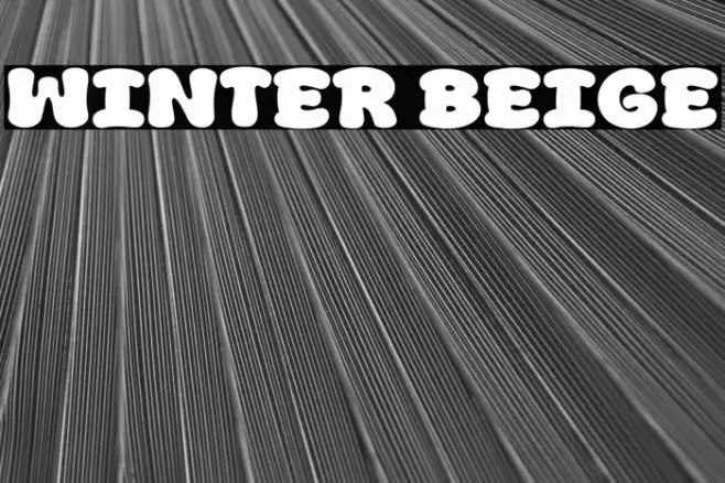 Winter Beige Font examples