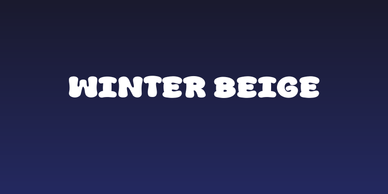 Winter Beige Social Header