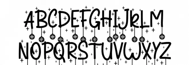 Winter Bells Display - PUL Schriftart Groß