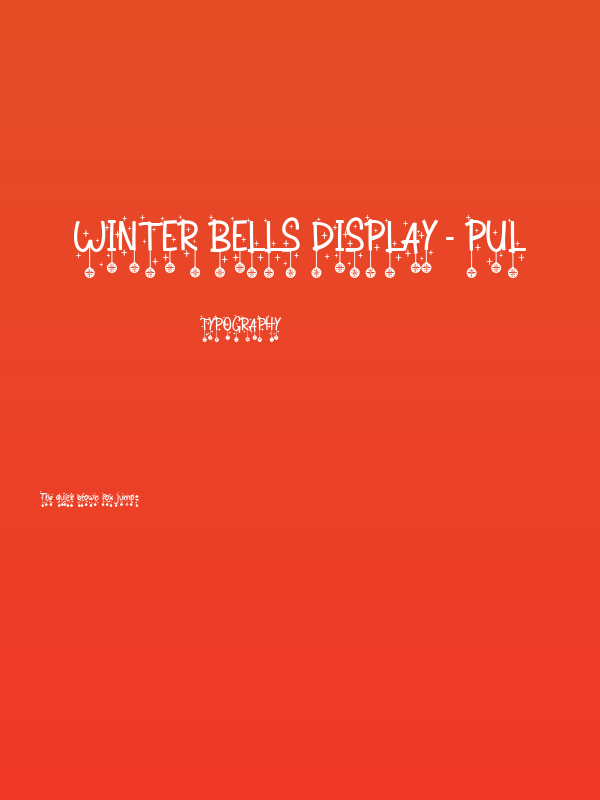 Winter Bells Display - PUL Poster