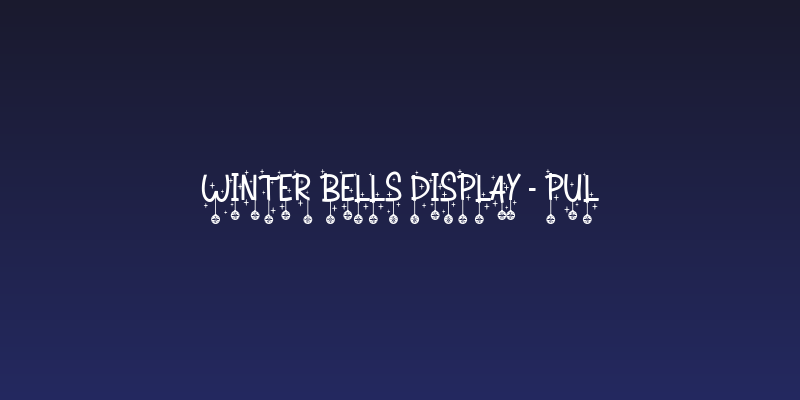 Winter Bells Display - PUL Social Header