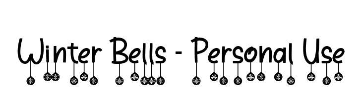 Winter Bells - Personal Use  Frei Schriftart Herunterladen