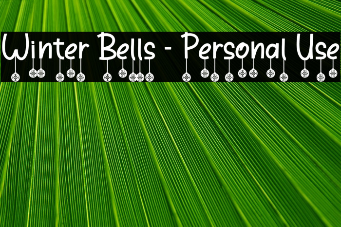 Winter Bells - Personal Use Example 1