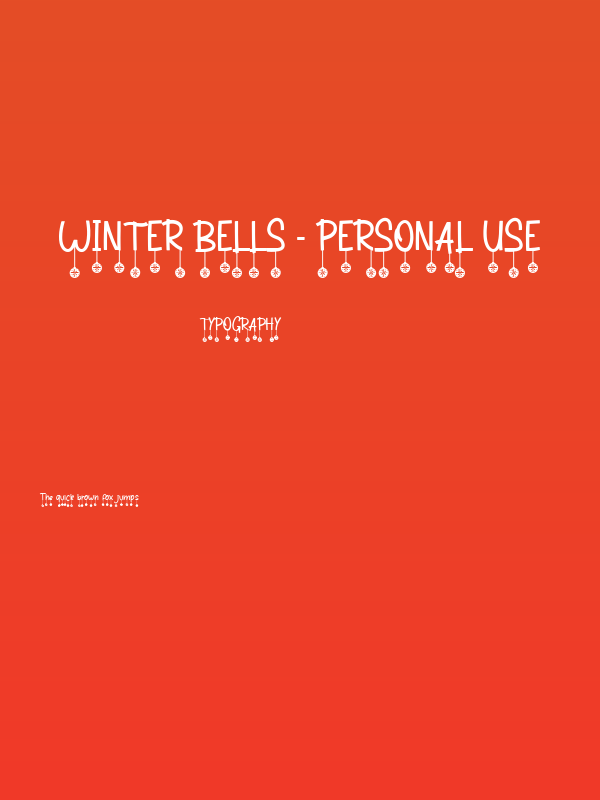 Winter Bells - Personal Use Poster