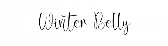 Winter Belly Font