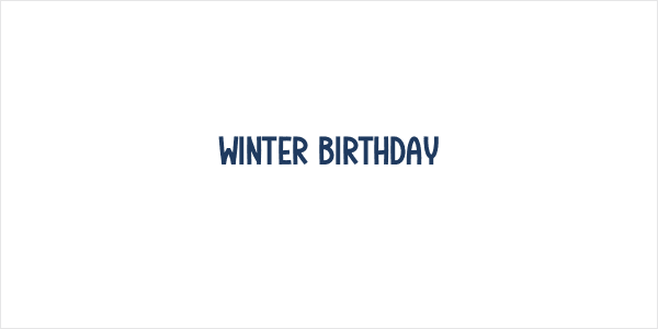 Winter Birthday Logo