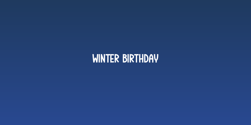 Winter Birthday Social Header