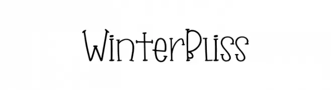 Winter Bliss  Free Fonts Download