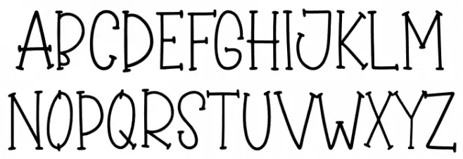 Winter Bliss Schriftart Groß