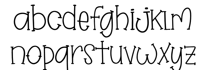 Winter Bliss Font LOWERCASE
