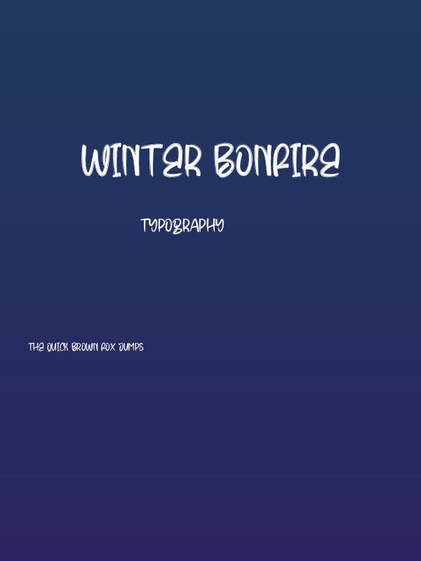 Winter Bonfire Poster