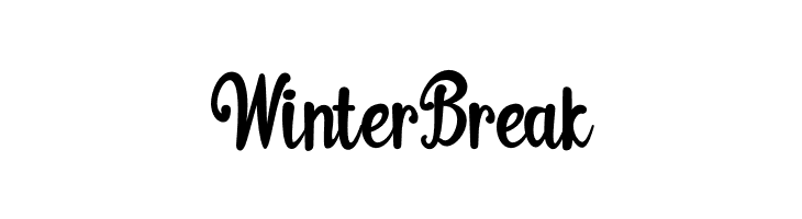 Winter Break  font caratteri gratis