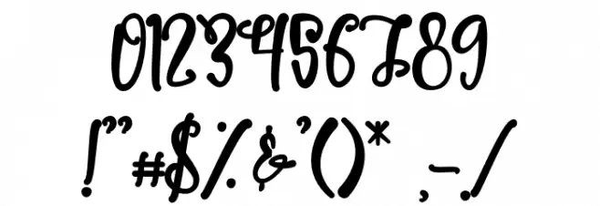 Winter Break Font OTHER CHARS