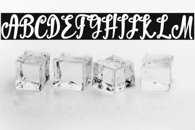 Winter Break Font examples