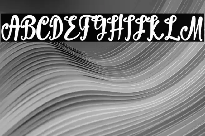 Winter Break Font examples