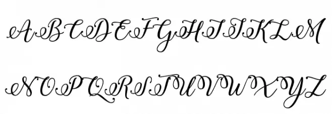 Winter Calligraphy 字体 大写