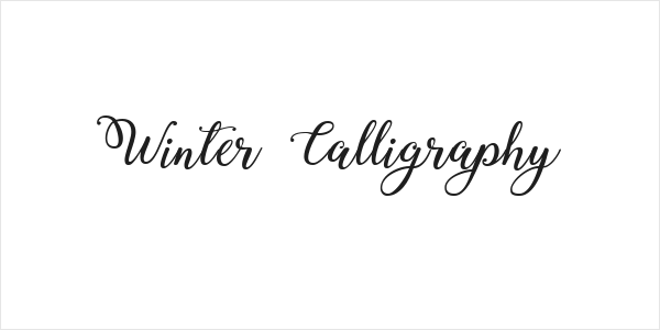 Winter Calligraphy Logo