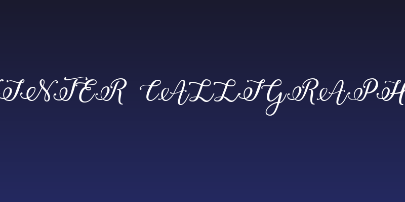Winter Calligraphy Social Header