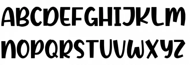Winter Candle Font UPPERCASE