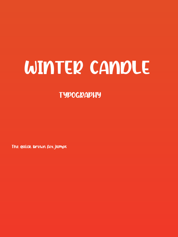 Winter Candle Poster