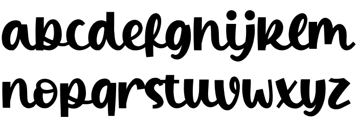 Winter Candle Font LOWERCASE