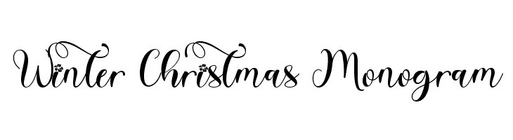 Winter Christmas Monogram font caratteri gratis