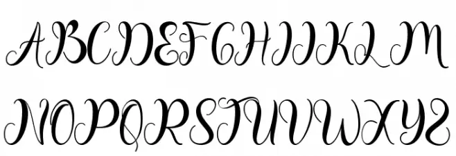 Winter Christmas Monogram Caratteri MAIUSCOLE