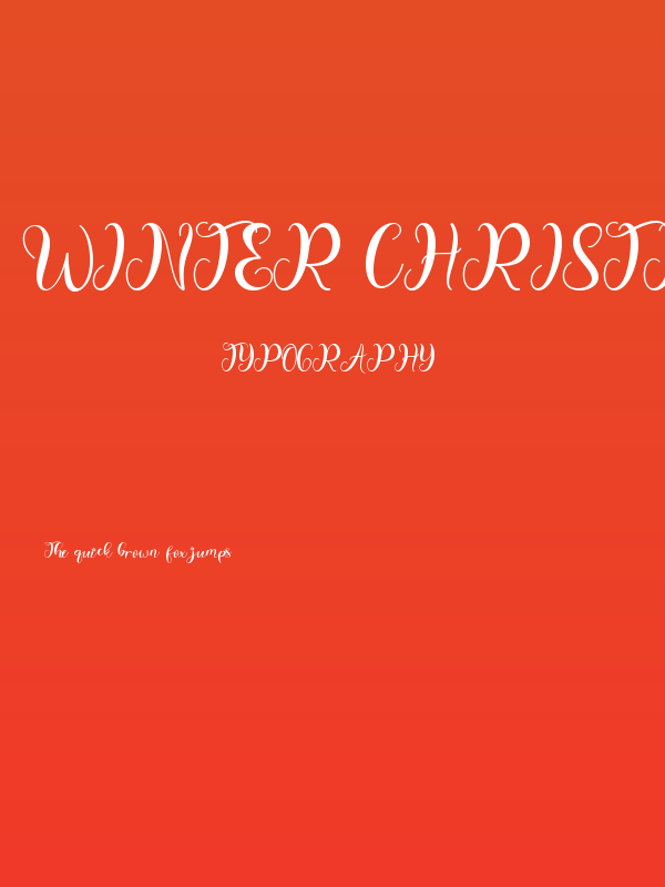 Winter Christmas Monogram Poster