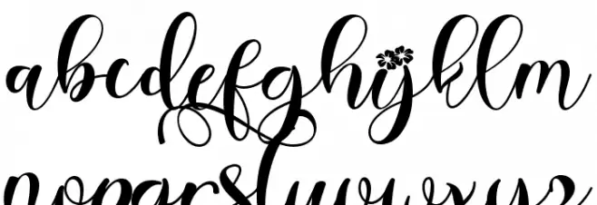 Winter Christmas Monogram Caratteri MINUSCOLO