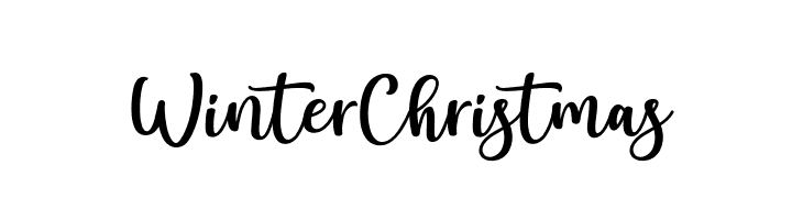 Winter Christmas  Fuentes Gratis Descargar