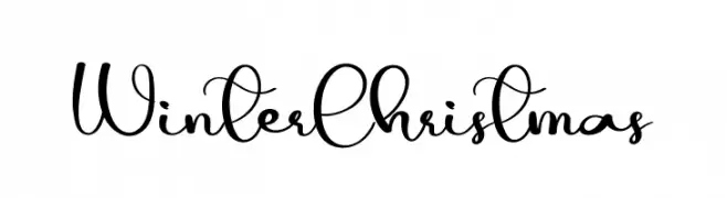 Winter Christmas  フリーフォントのダウンロード