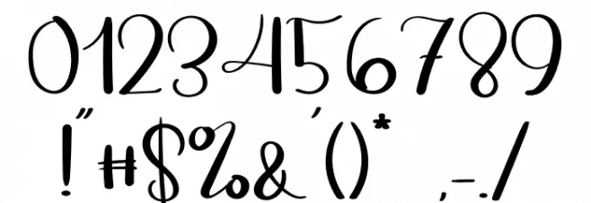 Winter Christmas Font OTHER CHARS