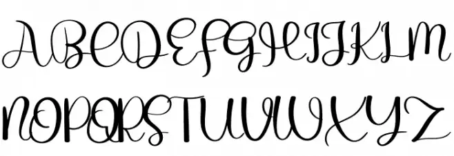 Winter Christmas Schriftart Groß