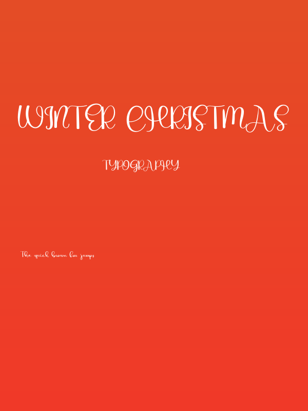 Winter Christmas Poster