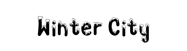 Winter City  Fuentes Gratis Descargar