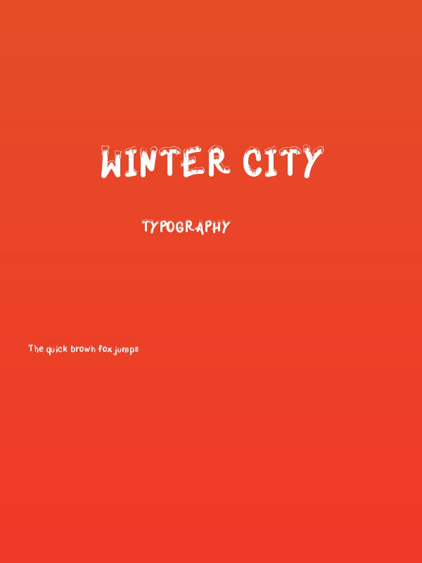 Winter City Poster