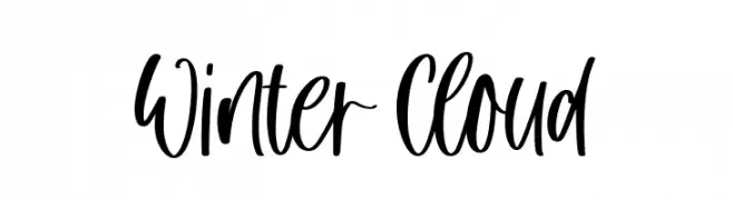 Winter Cloud  Fuentes Gratis Descargar