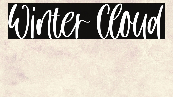 Winter Cloud Example 3