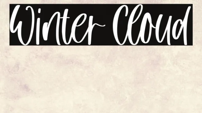Winter Cloud Example 3
