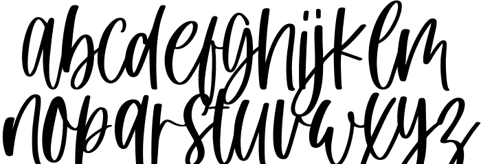 Winter Cloud Font LOWERCASE