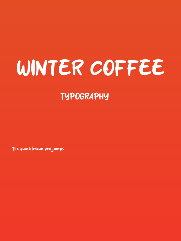 Winter Coffee Poster
