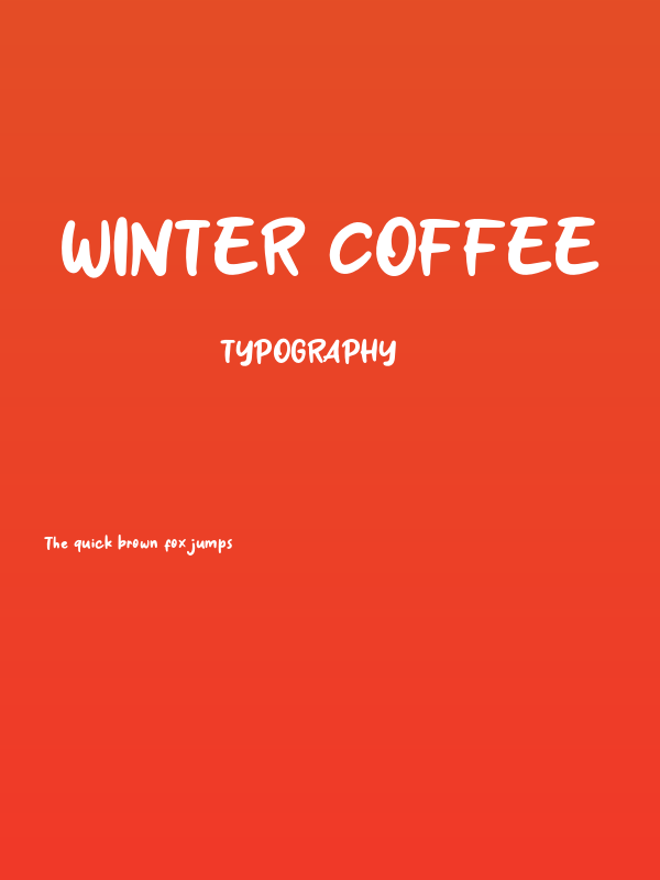 Winter Coffee Poster