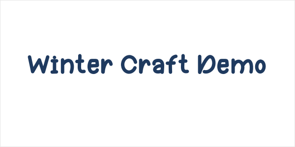 Winter Craft Demo Logo