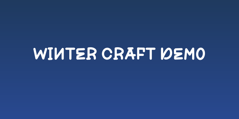 Winter Craft Demo Social Header