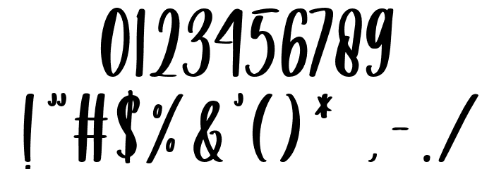 Winter Creative Font OTHER CHARS