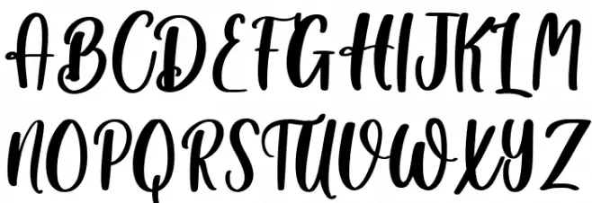 Winter Creative 字体 大写